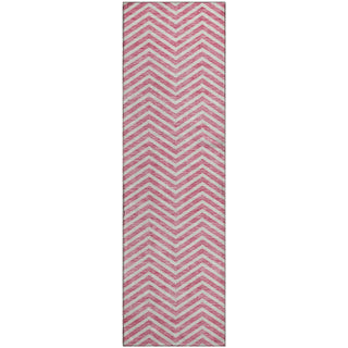 Piper Looms Mayfield Chevron AMF934 Pink Machine Washable Area Rug Runner Main Image