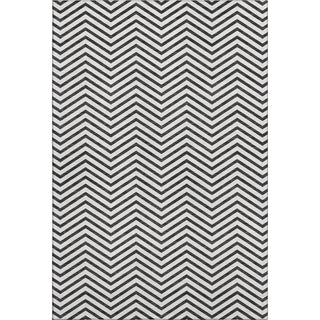 Piper Looms Mayfield Chevron AMF934 White Machine Washable Area Rug main image