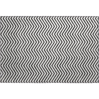 Piper Looms Mayfield Chevron AMF934 White Machine Washable Area Rug Scatter Main Image