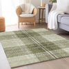 Piper Looms Mayfield Plaid AMF935 Aloe Machine Washable Area Rug Lifestyle Image Feature