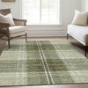 Piper Looms Mayfield Plaid AMF935 Aloe Machine Washable Area Rug Lifestyle Image Feature