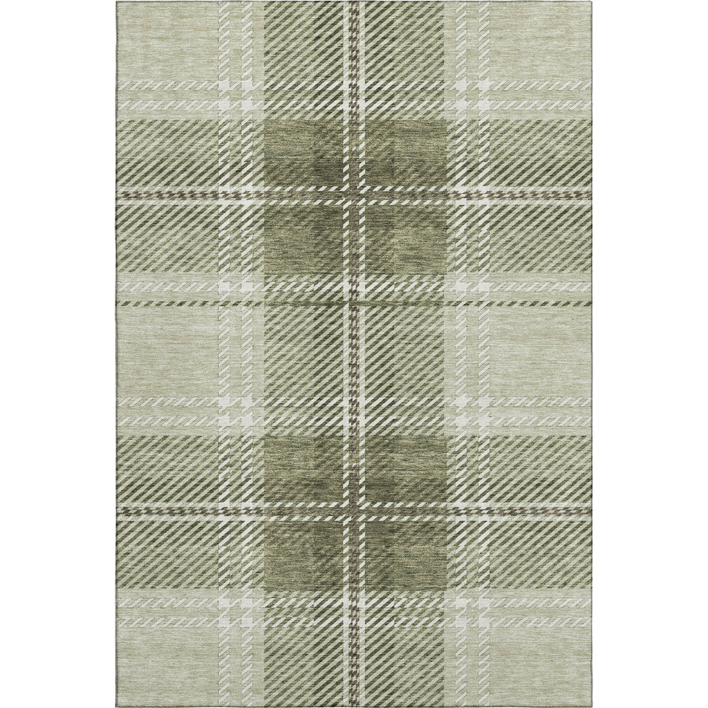 Piper Looms Mayfield Plaid AMF935 Aloe Machine Washable Area Rug main image