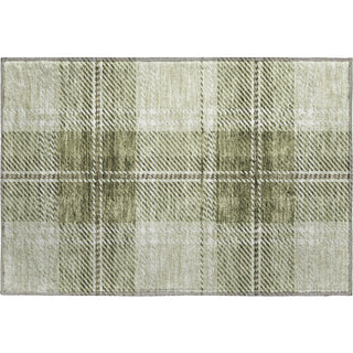 Piper Looms Mayfield Plaid AMF935 Aloe Machine Washable Area Rug Scatter Main Image