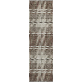 Piper Looms Mayfield Plaid AMF935 Brown Machine Washable Area Rug Runner Main Image
