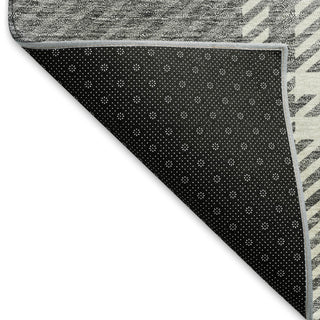 Piper Looms Mayfield Plaid AMF935 Gray Machine Washable Area Rug Backing Image