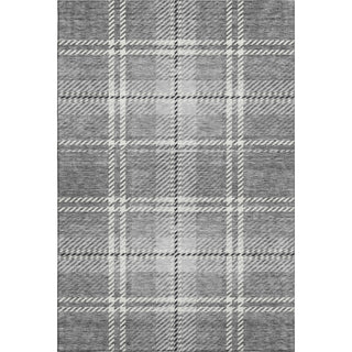 Piper Looms Mayfield Plaid AMF935 Gray Machine Washable Area Rug main image
