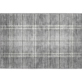 Piper Looms Mayfield Plaid AMF935 Gray Machine Washable Area Rug Scatter Main Image