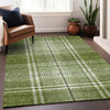 Piper Looms Mayfield Plaid AMF935 Green Machine Washable Area Rug Lifestyle Image Feature