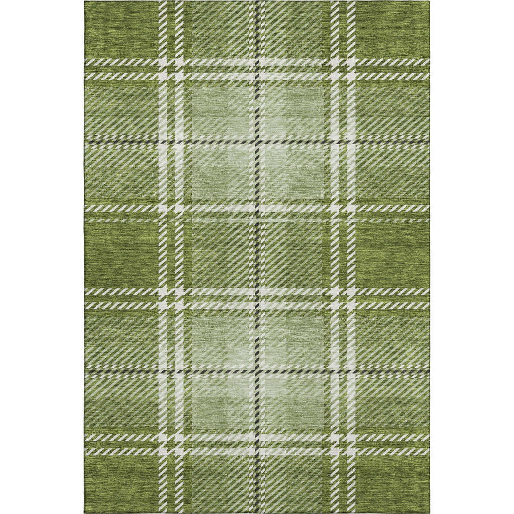 Piper Looms Mayfield Plaid AMF935 Green Machine Washable Area Rug main image