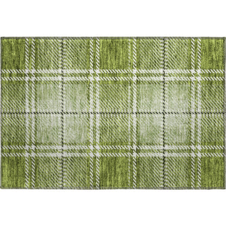 Piper Looms Mayfield Plaid AMF935 Green Machine Washable Area Rug Scatter Main Image