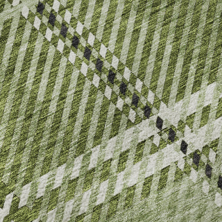 Piper Looms Mayfield Plaid AMF935 Green Machine Washable Area Rug Swatch Image