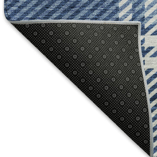 Piper Looms Mayfield Plaid AMF935 Navy Machine Washable Area Rug Backing Image