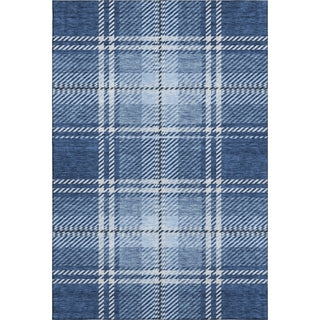 Piper Looms Mayfield Plaid AMF935 Navy Machine Washable Area Rug main image