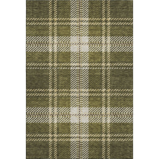 Piper Looms Mayfield Plaid AMF935 Olive Machine Washable Area Rug main image