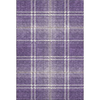 Piper Looms Mayfield Plaid AMF935 Purple Machine Washable Area Rug main image