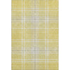 Piper Looms Mayfield Plaid AMF935 Yellow Machine Washable Area Rug main image