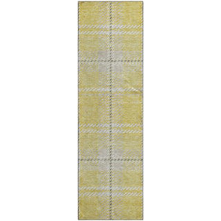Piper Looms Mayfield Plaid AMF935 Yellow Machine Washable Area Rug Runner Main Image