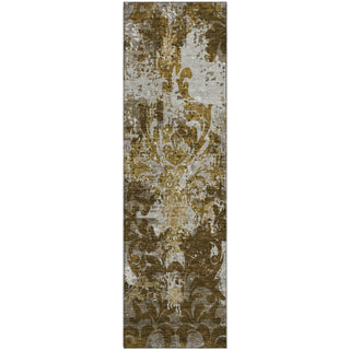 Piper Looms Mayfield Damask AMF936 Brown Machine Washable Area Rug Runner Main Image
