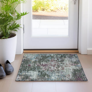 Piper Looms Mayfield Damask AMF936 Fern Machine Washable Area Rug Scatter Lifestyle Image Feature