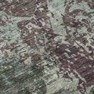 Piper Looms Mayfield Damask AMF936 Fern Machine Washable Area Rug Swatch Image