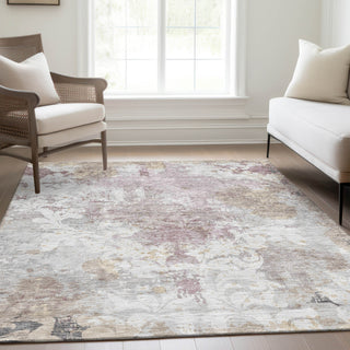 Piper Looms Mayfield Damask AMF936 Ivory Machine Washable Area Rug Lifestyle Image Feature
