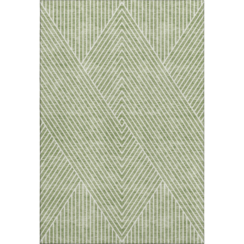 Piper Looms Mayfield Geometric AMF937 Aloe Machine Washable Area Rug main image