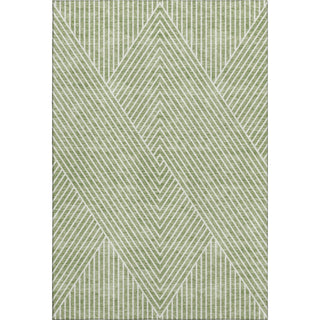 Piper Looms Mayfield Geometric AMF937 Aloe Machine Washable Area Rug main image