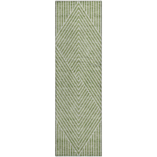 Piper Looms Mayfield Geometric AMF937 Aloe Machine Washable Area Rug Runner Main Image