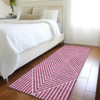 Piper Looms Mayfield Geometric AMF937 Blush Machine Washable Area Rug Runner Lifestyle Image Feature
