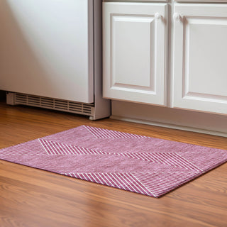 Piper Looms Mayfield Geometric AMF937 Blush Machine Washable Area Rug Scatter Lifestyle Image Feature