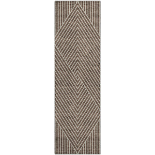 Piper Looms Mayfield Geometric AMF937 Brown Machine Washable Area Rug Runner Main Image
