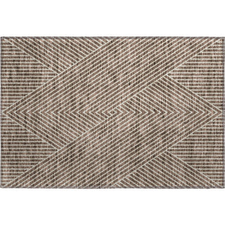 Piper Looms Mayfield Geometric AMF937 Brown Machine Washable Area Rug Scatter Main Image