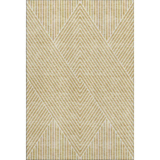 Piper Looms Mayfield Geometric AMF937 Gold Machine Washable Area Rug main image