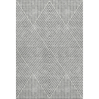 Piper Looms Mayfield Geometric AMF937 Gray Machine Washable Area Rug main image