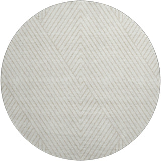 Piper Looms Mayfield Geometric AMF937 Ivory Machine Washable Area Rug Round Main Image