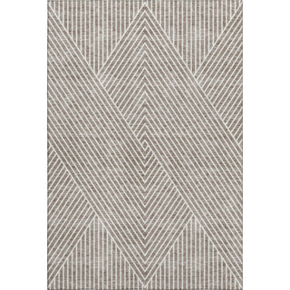 Piper Looms Mayfield Geometric AMF937 Taupe Machine Washable Area Rug main image