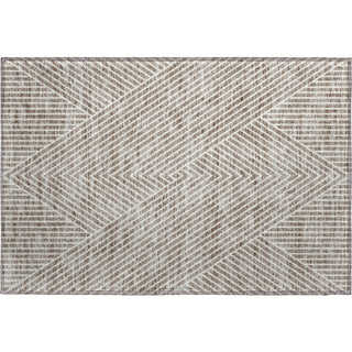 Piper Looms Mayfield Geometric AMF937 Taupe Machine Washable Area Rug Scatter Main Image