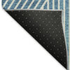 Piper Looms Mayfield Geometric AMF937 Teal Machine Washable Area Rug Backing Image