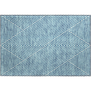 Piper Looms Mayfield Geometric AMF937 Teal Machine Washable Area Rug Scatter Main Image