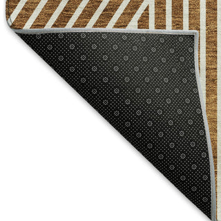 Piper Looms Mayfield Geometric AMF937 Terracotta Machine Washable Area Rug Backing Image