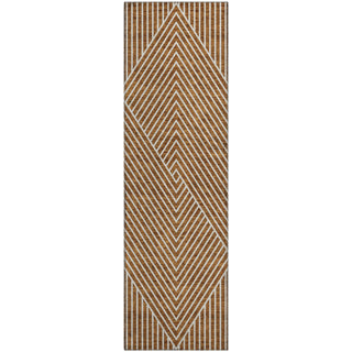 Piper Looms Mayfield Geometric AMF937 Terracotta Machine Washable Area Rug Runner Main Image
