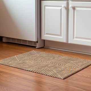 Piper Looms Mayfield Geometric AMF937 Terracotta Machine Washable Area Rug Scatter Lifestyle Image Feature