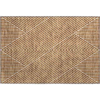 Piper Looms Mayfield Geometric AMF937 Terracotta Machine Washable Area Rug Scatter Main Image