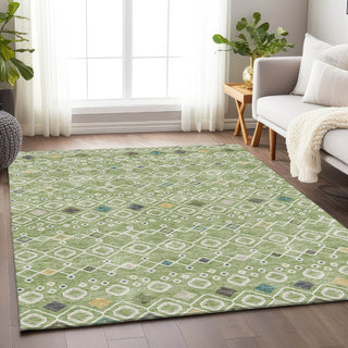 Piper Looms Mayfield Southwest AMF938 Aloe Machine Washable Area Rug Lifestyle Image Feature