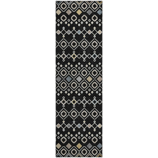 Piper Looms Mayfield Southwest AMF938 Black Machine Washable Area Rug Runner Main Image