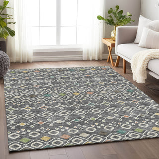 Piper Looms Mayfield Southwest AMF938 Gray Machine Washable Area Rug Lifestyle Image Feature