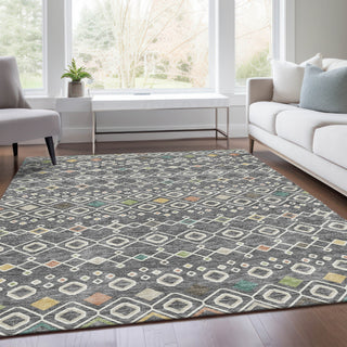 Piper Looms Mayfield Southwest AMF938 Gray Machine Washable Area Rug Lifestyle Image Feature