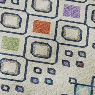 Piper Looms Mayfield Southwest AMF938 Linen Machine Washable Area Rug Swatch Image