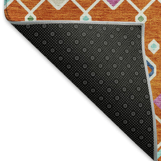 Piper Looms Mayfield Southwest AMF938 Orange Machine Washable Area Rug Backing Image