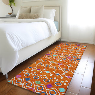 Piper Looms Mayfield Southwest AMF938 Orange Machine Washable Area Rug Runner Lifestyle Image Feature